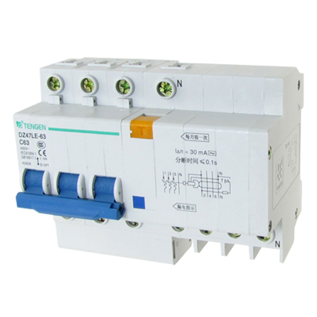 Ruilogod 4000A Breaking Capacity -Professional - Leakage Circuit